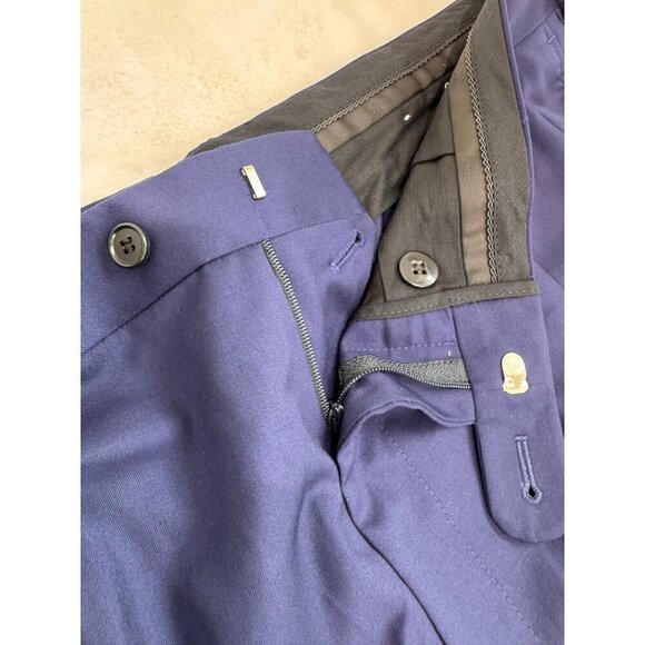 New Vitale Barberis Canonico Men's Size 42 R Super 110s Perennial Pants *Raw Hem - Picture 8 of 14